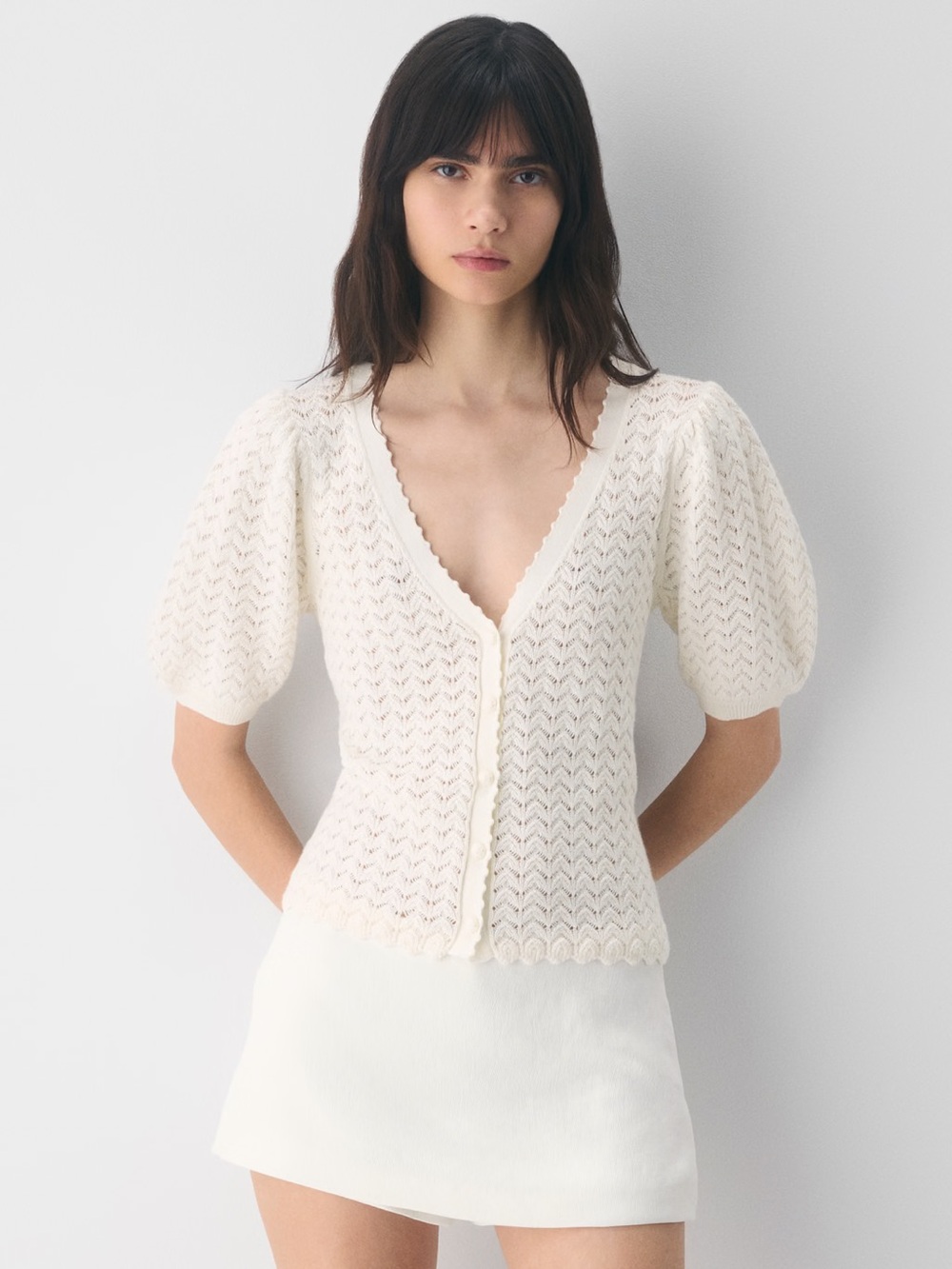 Aritzia Wilfred Cotton Charm Fika Cardigan